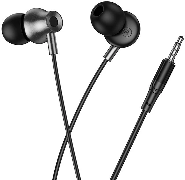 su laidu ausinės su mikrofonu Jack 3,5 mm Hoco M119 juodas