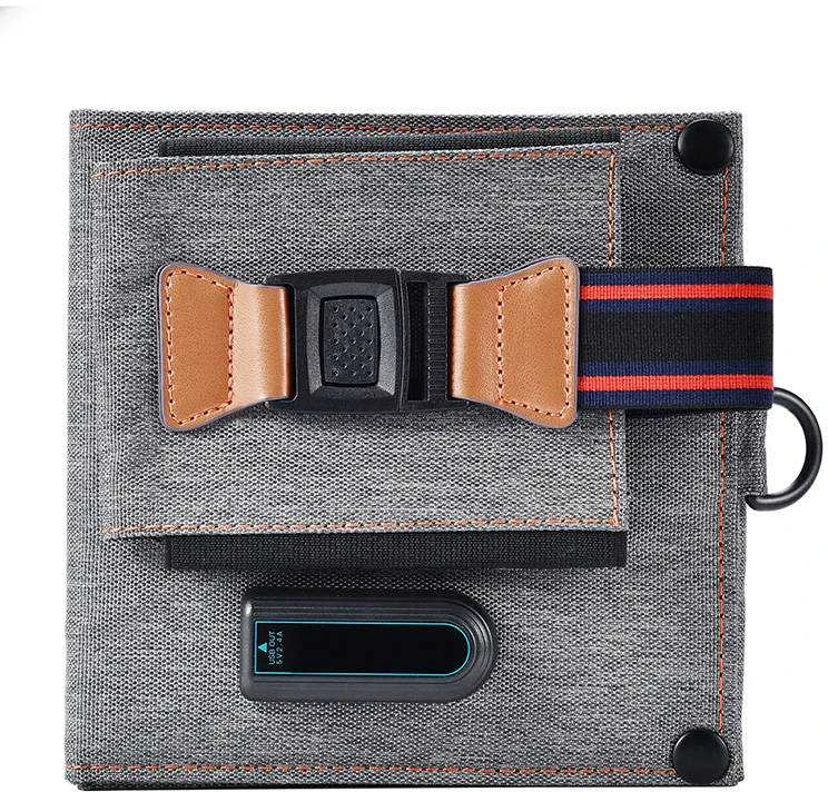 Sulankstomas saulės įkroviklis Choetech SC004 14W, 1xUSB (pilkas)