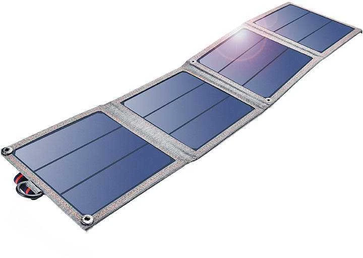 Sulankstomas saulės įkroviklis Choetech SC004 14W, 1xUSB (pilkas)