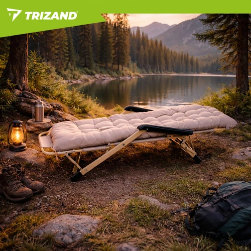 Sulankstomas sodo gultas 60x177x30cm Trizand