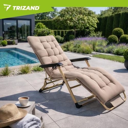 Sulankstomas sodo gultas 60x177x30cm Trizand
