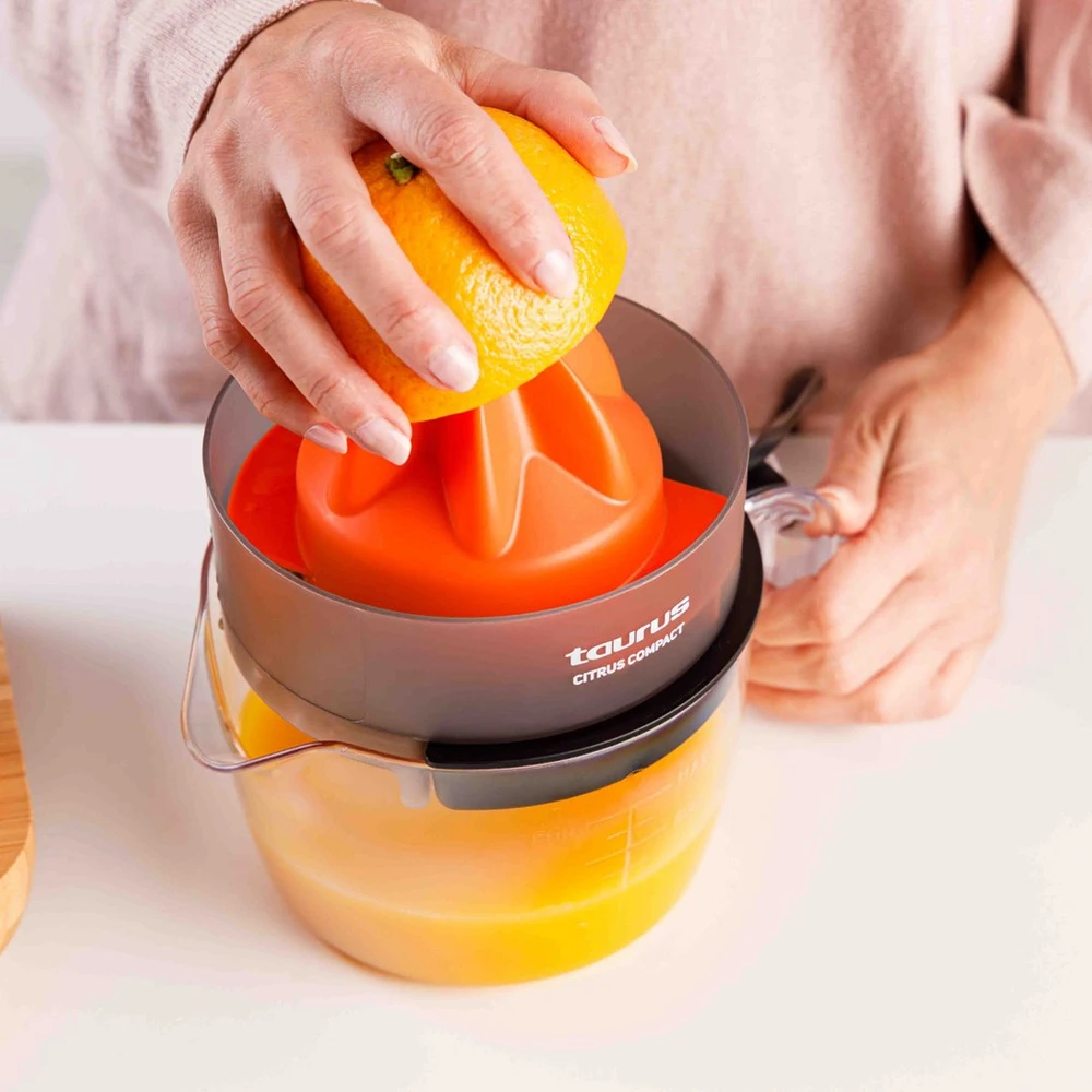Taurus CITRUS COMPACT Hand juicer 30 W Juodas, Oranžinis, Transparent