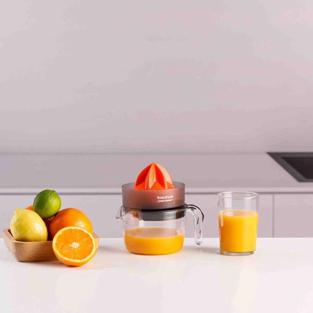 Taurus CITRUS COMPACT Hand juicer 30 W Juodas, Oranžinis, Transparent