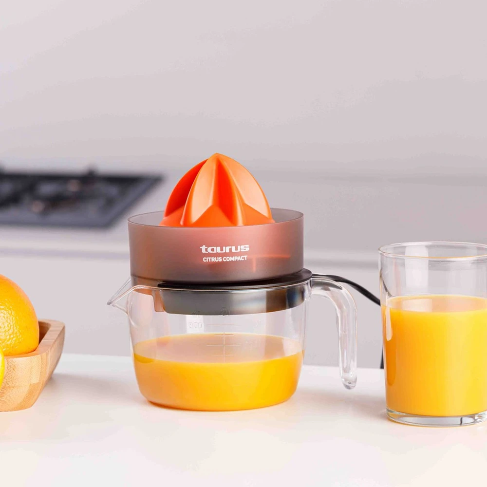 Taurus CITRUS COMPACT Hand juicer 30 W Juodas, Oranžinis, Transparent
