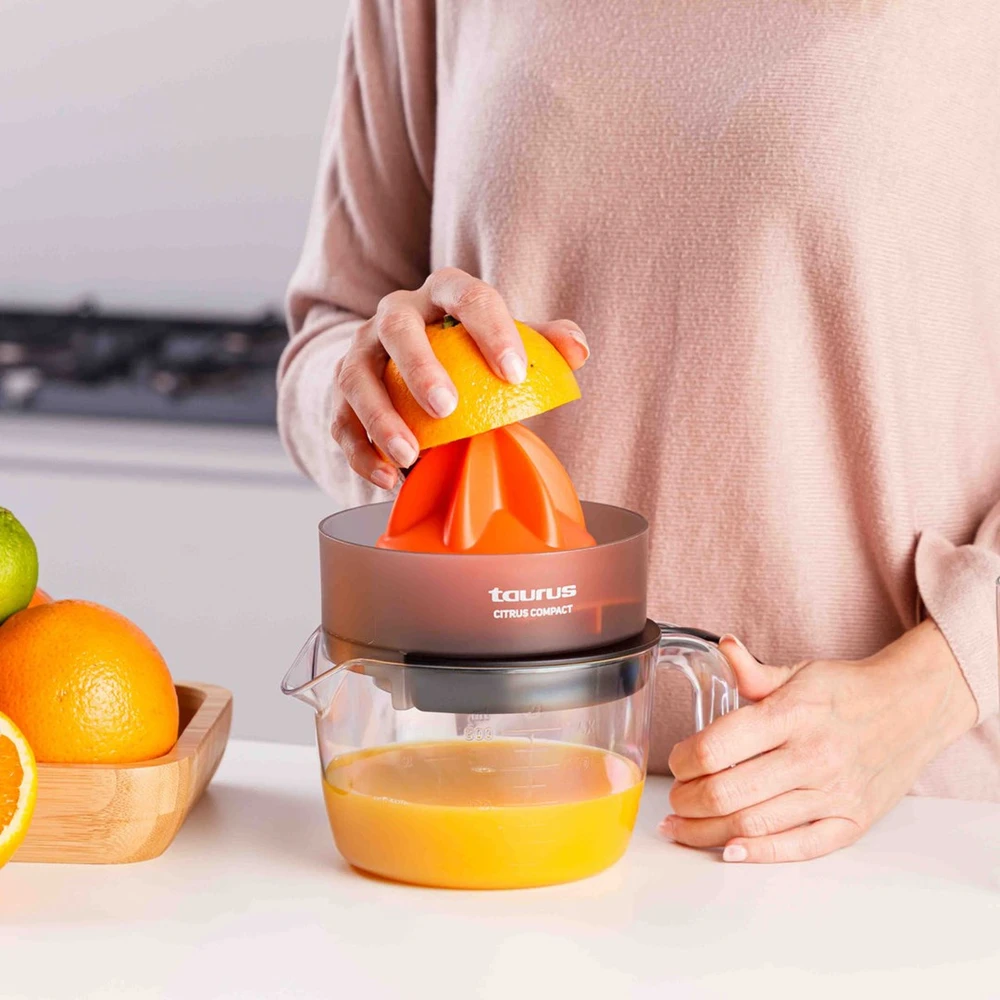 Taurus CITRUS COMPACT Hand juicer 30 W Juodas, Oranžinis, Transparent
