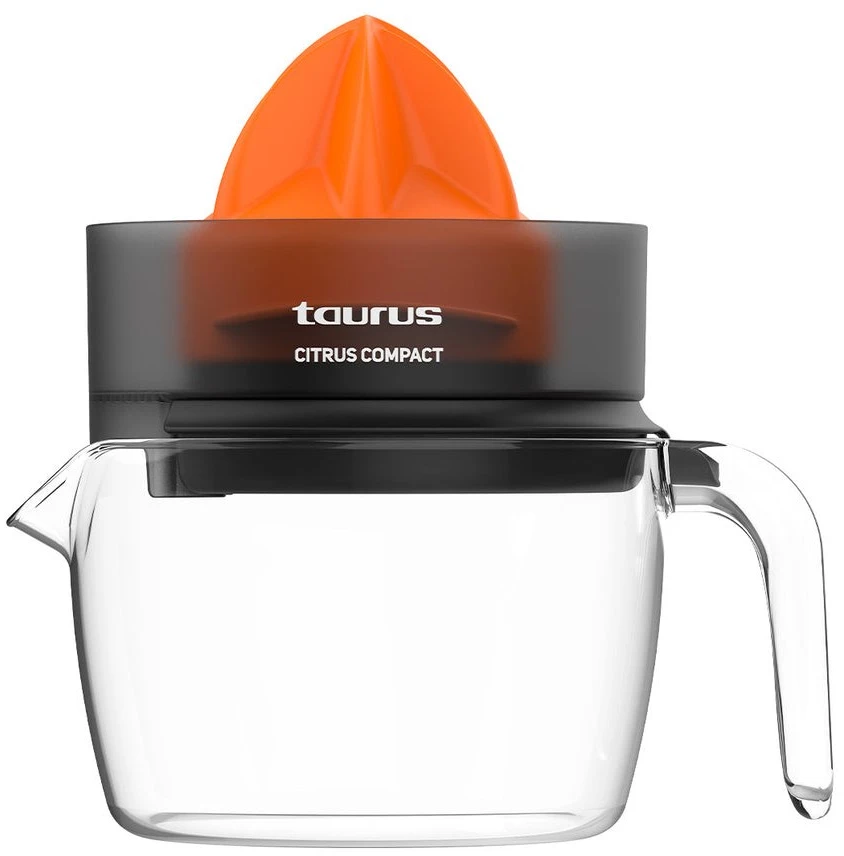 Taurus CITRUS COMPACT Hand juicer 30 W Juodas, Oranžinis, Transparent