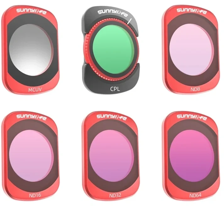 Sunnylife Pocket 4/Pocket 3 MCUV CPL ND8/16/32/64 filtrų rinkinys