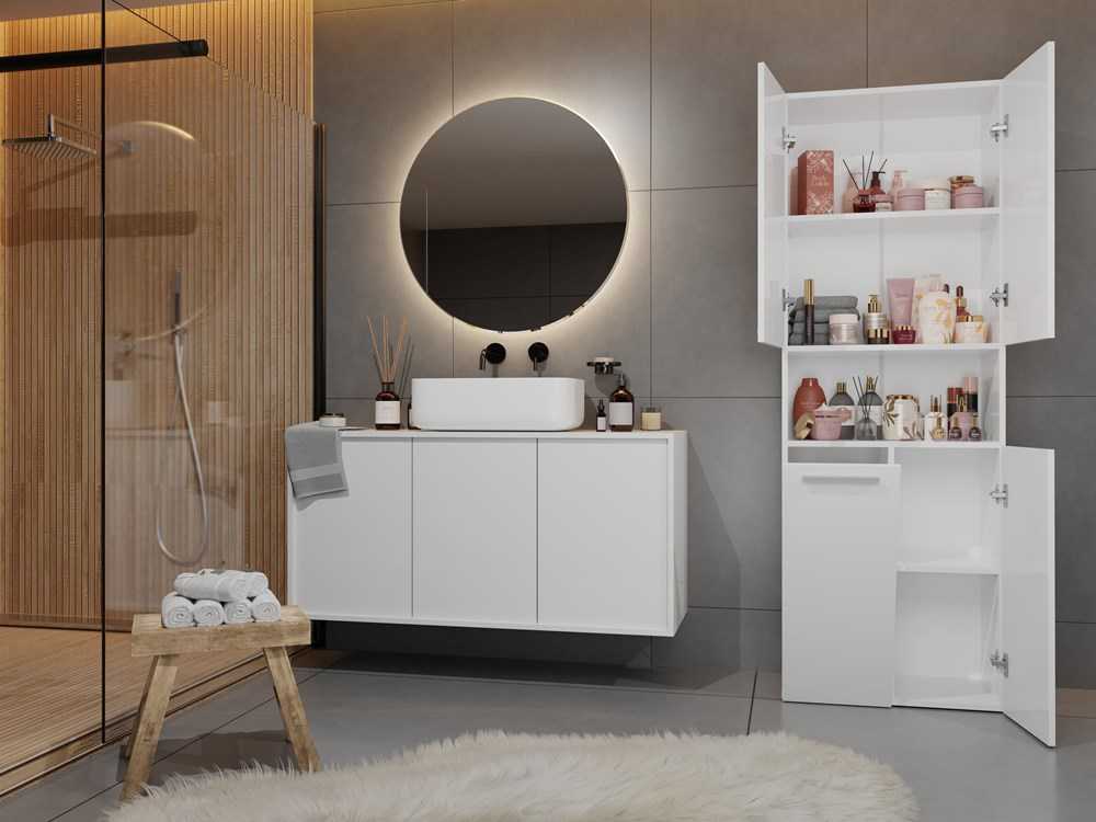Top E Shop Vonios Spintelė - Topeshop Nel 1K DK Biel Balta