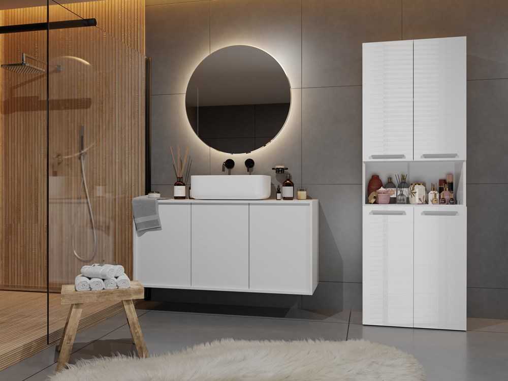 Top E Shop Vonios Spintelė - Topeshop Nel 1K DK BPOŁ, Balta