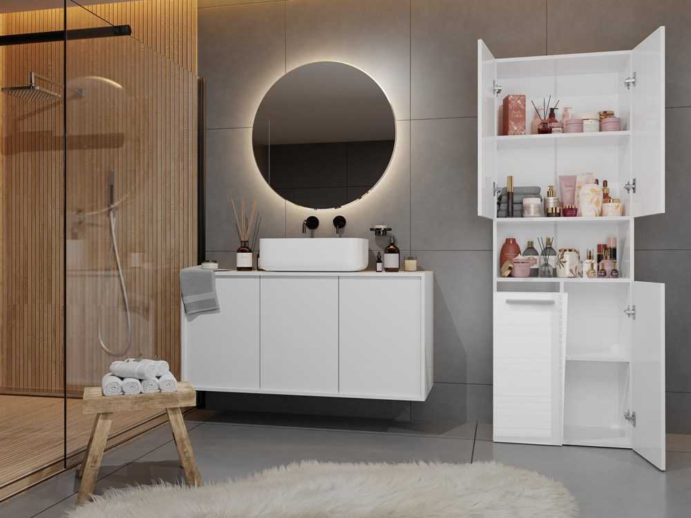 Top E Shop Vonios Spintelė - Topeshop Nel 1K DK BPOŁ, Balta