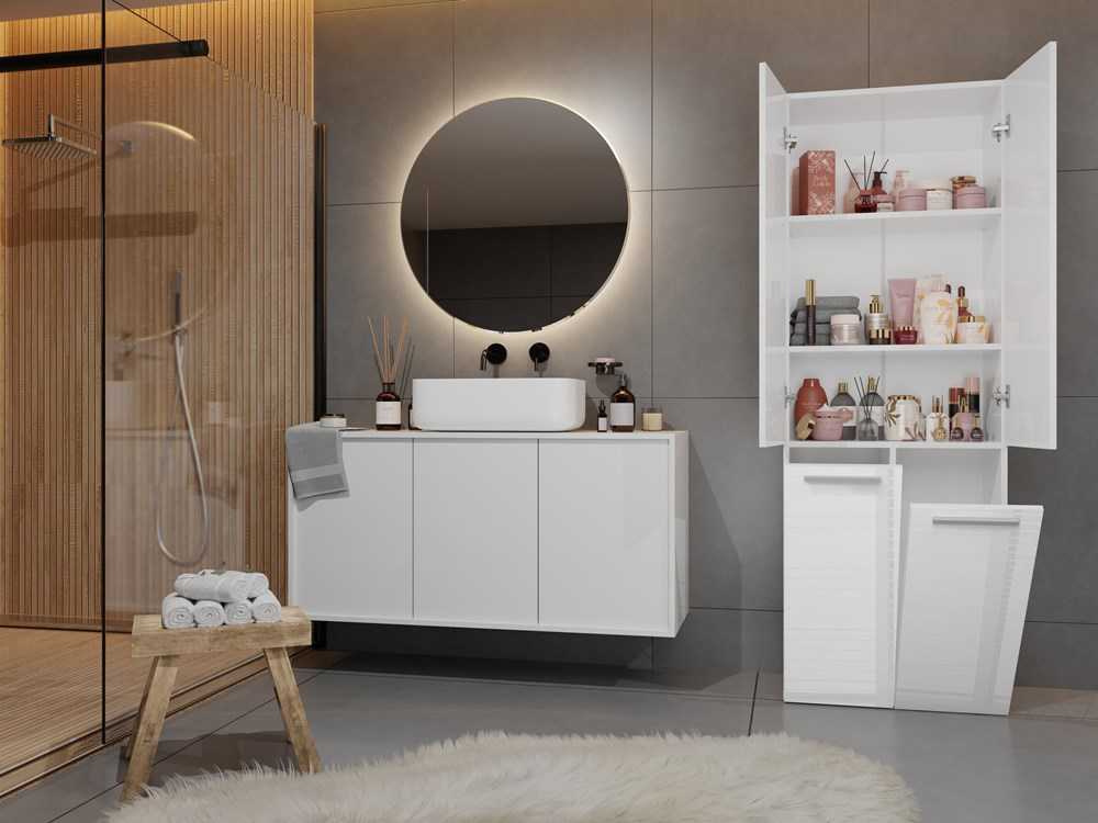 Top E Shop Vonios Spintelė - Topeshop Nel 2K DD BPOŁ Balta