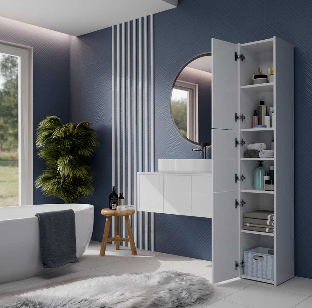 Top E Shop Vonios Spintelė - Topeshop S33 Biel, Balta