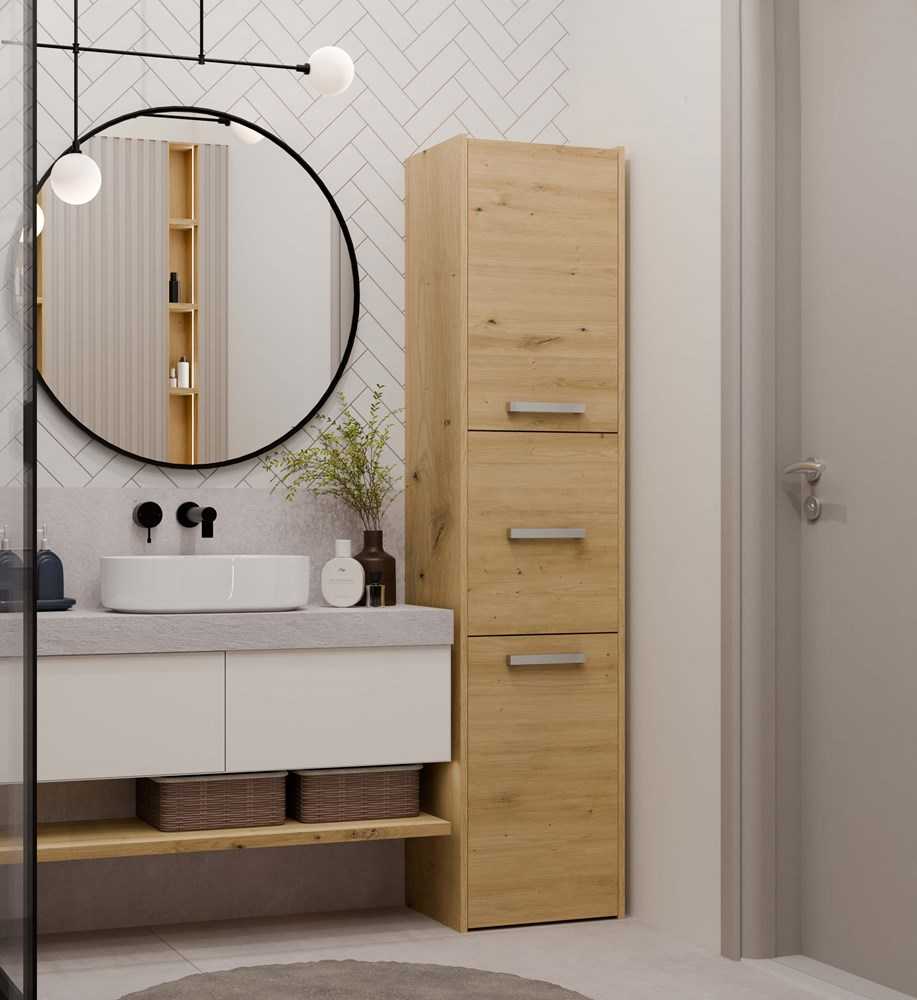 Top E Shop Vonios Spintelė - Topeshop S43 Artisan Ąžuolas