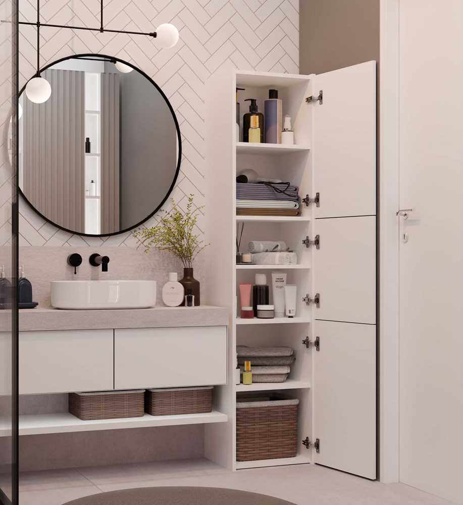 Top E Shop Vonios Spintelė - Topeshop S43 Balta
