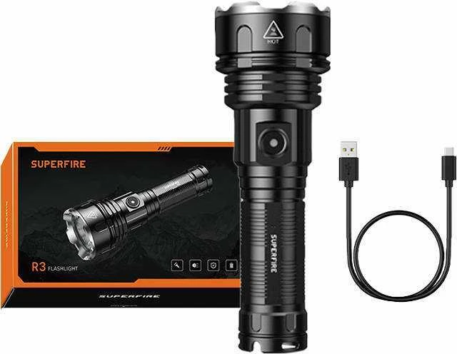 Superfire R3 P90 žibintuvėlis 2700lm USB