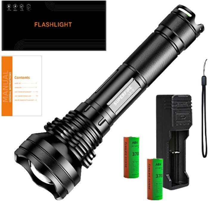 Žibintuvėlis Superfire L3-D, 2700lm, USB