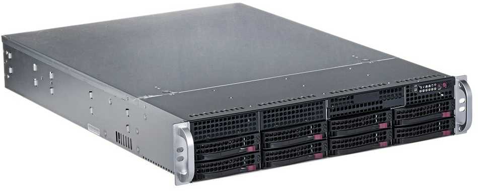 Serveris - Supermicro 825TQC-R802LPB Rack 800 W Juodas