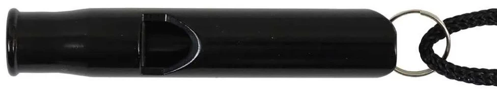 helikon Survival whistle, aliuminio , juodas