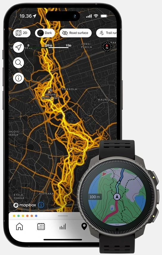 Išmanusis laikrodis Suunto Vertical Solar, Juodos spalvos korpusas su juodos spalvos dirželiu
