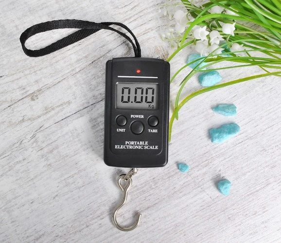 Virtuvinės svarstyklės Ruhhy LED bagažo svarstyklės - 40kg