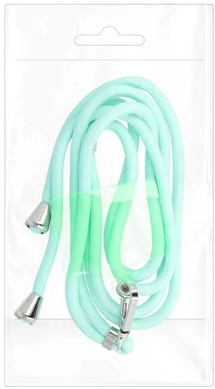 Dėklas OEM SWING (6 mm) telefono virvelė, reguliuojamo ilgio telefono pakabukas / laido ilgis 165 cm (maks. 82,5 cm kilpoje) / ant peties arba kaklo - lite žalias