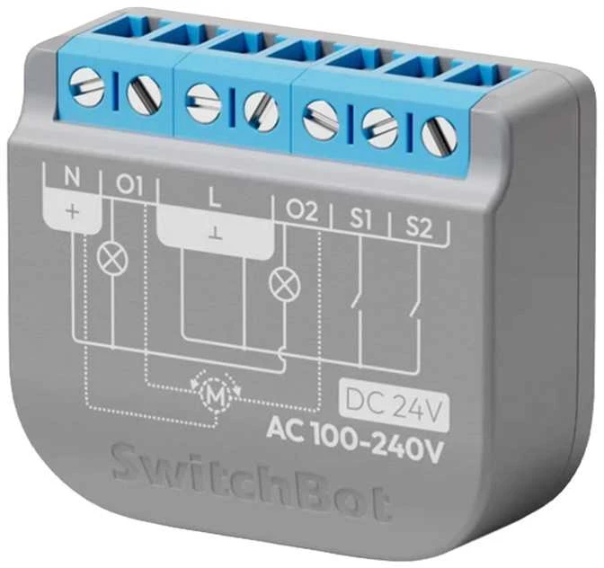 „SwitchBot“ relinis jungiklis, 2PM išmanusis dviejų kanalų jungiklis