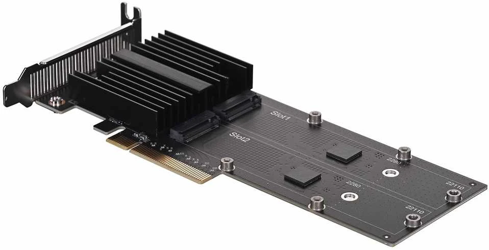 Synology Sinologija | M2D20 | Dviejų lizdų M.2 NCMe PCIe SSD adapterio kortelė grynųjų pinigų pagreitinimui GT/s | PCIe 3.0 x 8