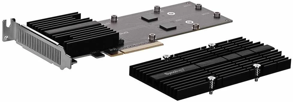 Synology Sinologija | M2D20 | Dviejų lizdų M.2 NCMe PCIe SSD adapterio kortelė grynųjų pinigų pagreitinimui GT/s | PCIe 3.0 x 8