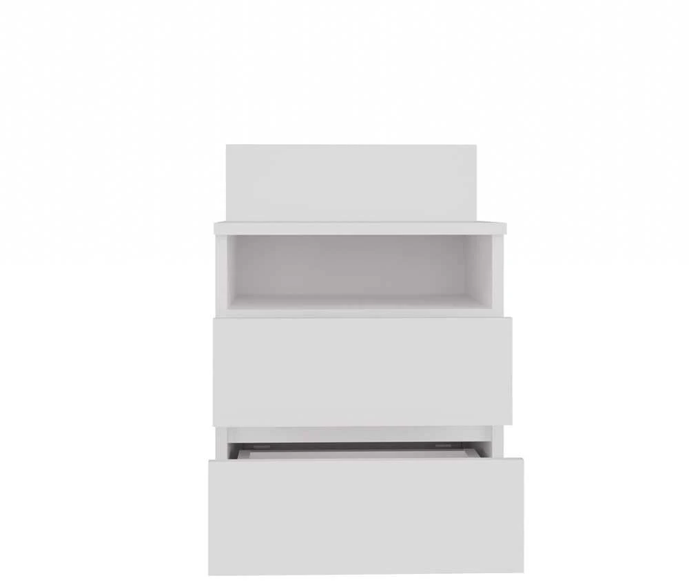 Top E Shop Naktinis Staliukas - Topeshop M1 Biemat 2 Stalčių, Balta