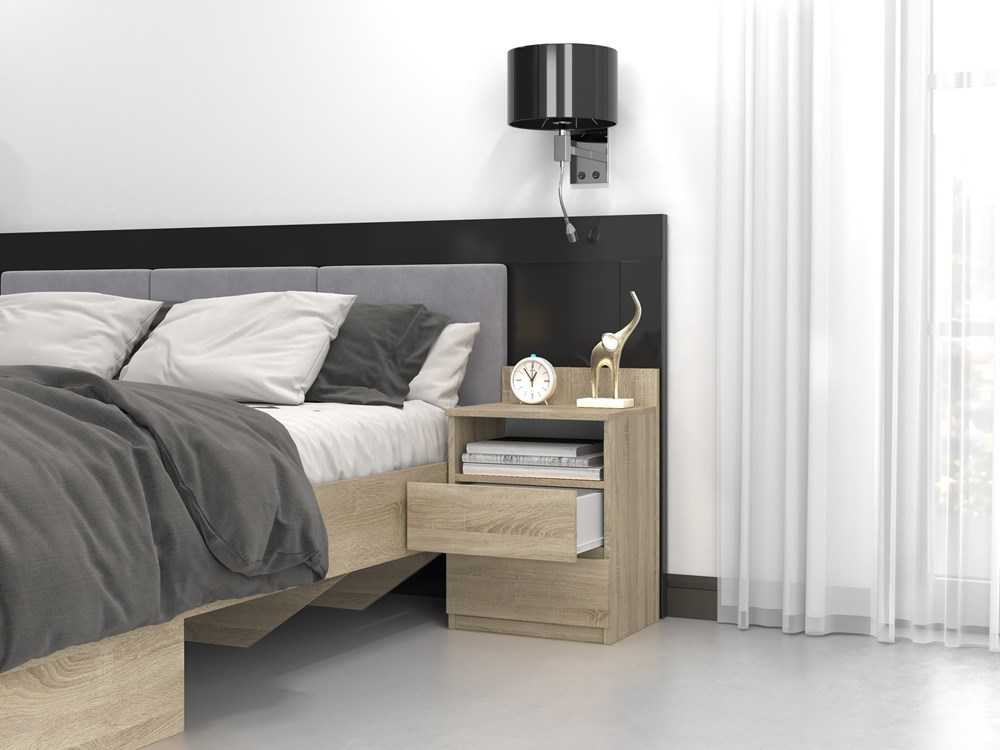 Top E Shop Naktinis Staliukas - Topeshop M1 Sonoma Matinė Ąžuolo Spalva