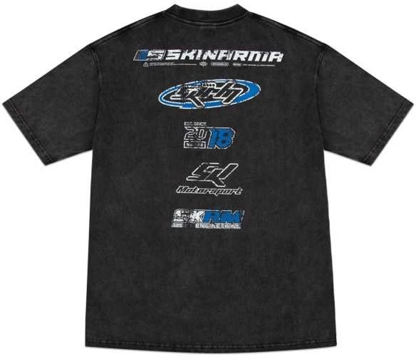 T-shirt Skinarma Asphalt L juodos spalvos