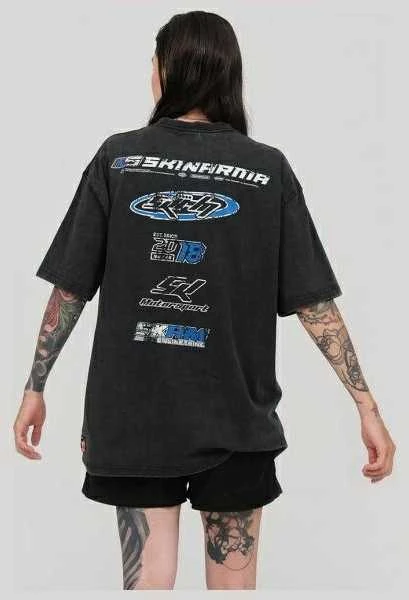 T-shirt Skinarma Asphalt L juodos spalvos