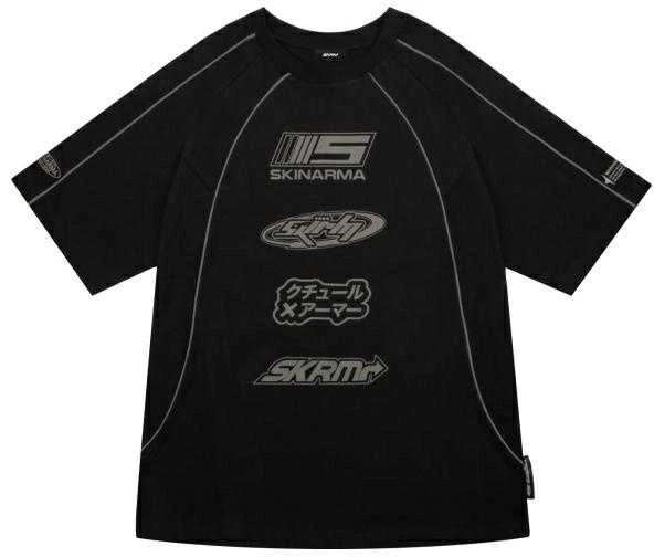 T-shirt Skinarma Delta M juodos spalvos