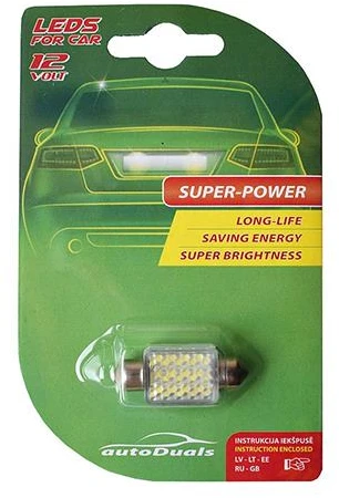 T Way Automobilio lemputė AutoDuals CB85317, LED, balta, 12 V
