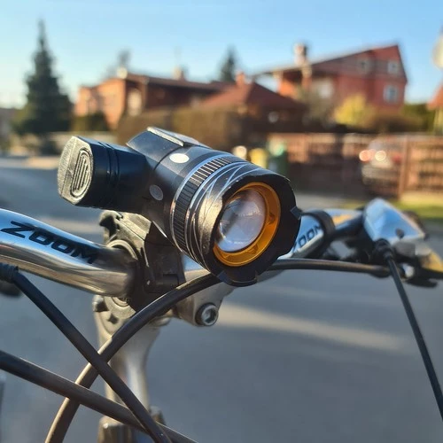 Trizand T6 USB dviračio žibintas + galinis žibintas 23681