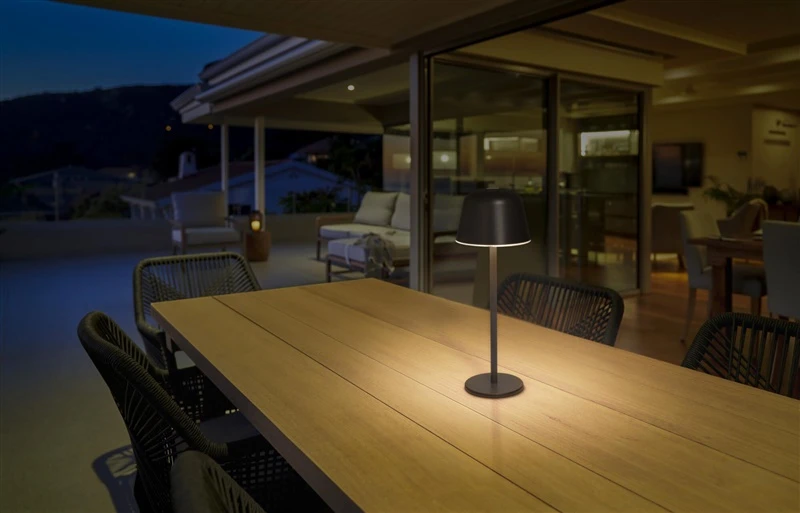 Ledvance 2,5W LED stalo šviestuvas ENDURA STYLE USB, tamsiai pilkas, 2700/4000/6500K, dimeriuojamas, su baterija, IP54