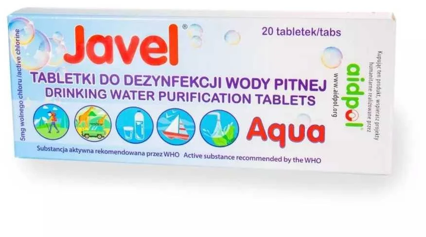 jaico Javel Aqua vandens dezinfekavimo tabletės, 20 vnt.