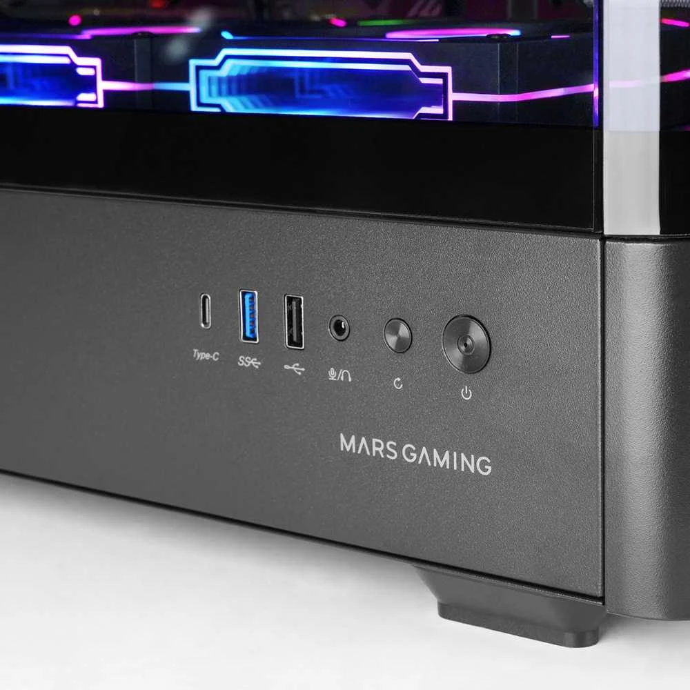 „Tacens Mars Gaming MCLCDPRO“ kompiuterio korpusas, Midi Tower, juodas