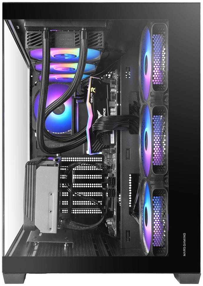 „Tacens Mars Gaming MCV5“ kompiuterio korpusas, Midi Tower, Juodas