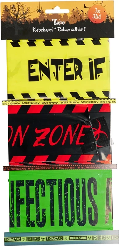 TAPE WITH WARNINGS 3M
