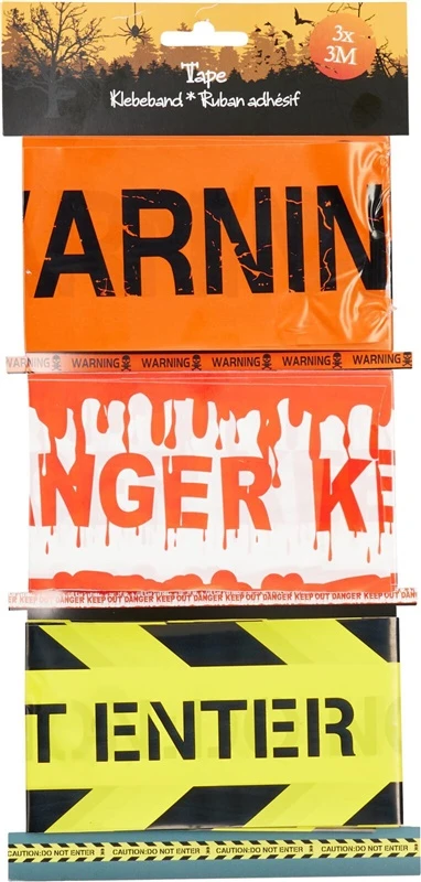 TAPE WITH WARNINGS 3M