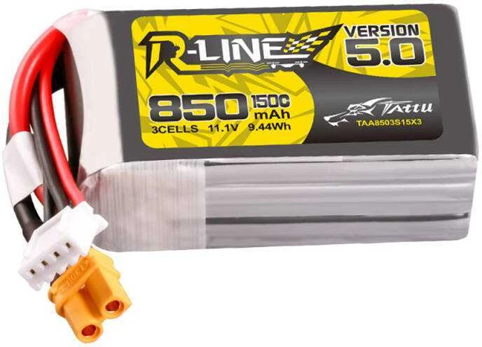 Gens Ace & Tattu Tattu R-Line versija 5.0 850mAh 3S 11.1V 150C XT30U-F