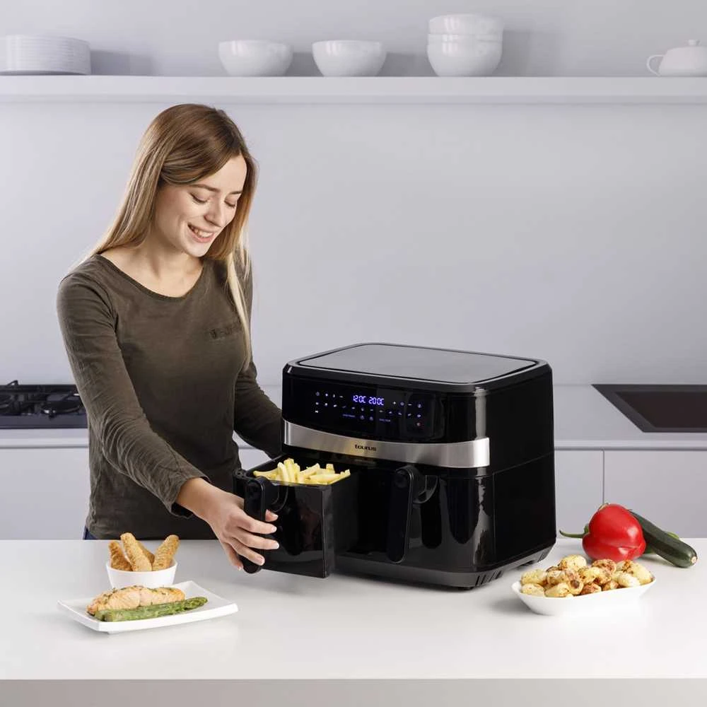 Karšto oro gruzdintuvė - Taurus Air Fry Digital Duo AF2600D 9L Juoda