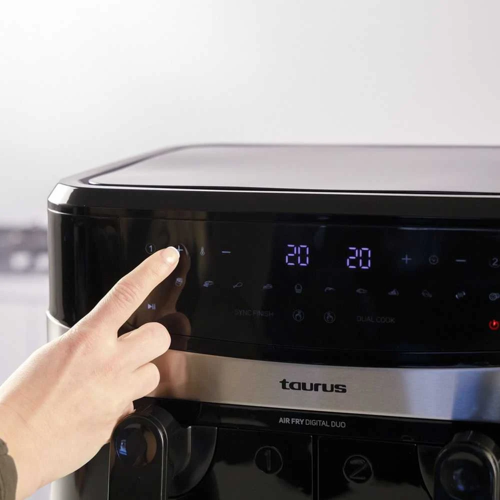 Karšto oro gruzdintuvė - Taurus Air Fry Digital Duo AF2600D 9L Juoda