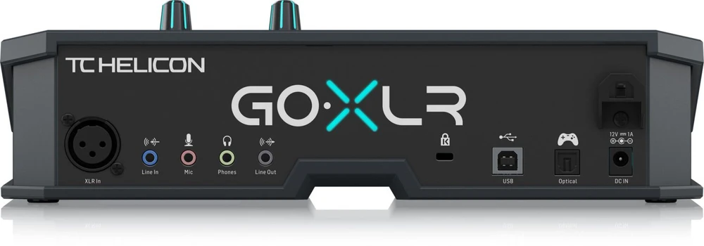 TC Helicon GO XLR – maišytuvas ir sempleris transliacijoms