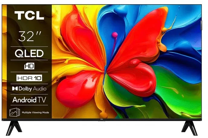 Televizorius TCL 32V4C TV 81.3 cm (32") HD Smart TV Wi-Fi Juodas