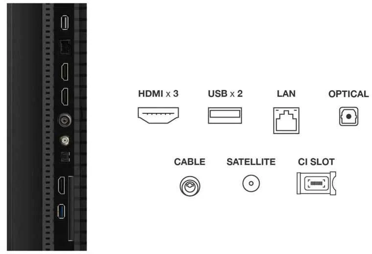 TCL 4K QLED televizorius | 50T69C | 50 | Išmanusis televizorius | „Google TV“ | UHD | Juodas