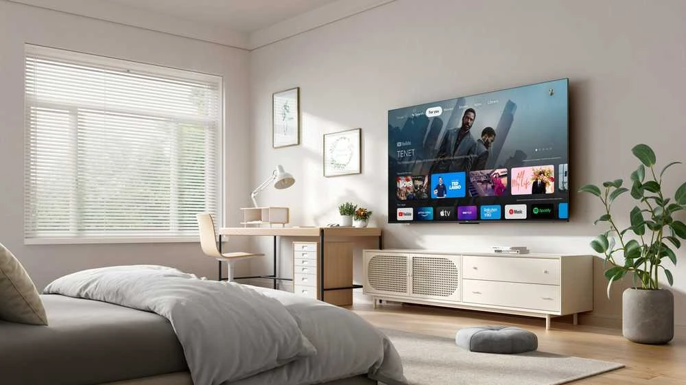 Televizorius TCL 65P69K TV 165.1 cm (65") 4K Ultra HD Smart TV Wi-Fi Juodas