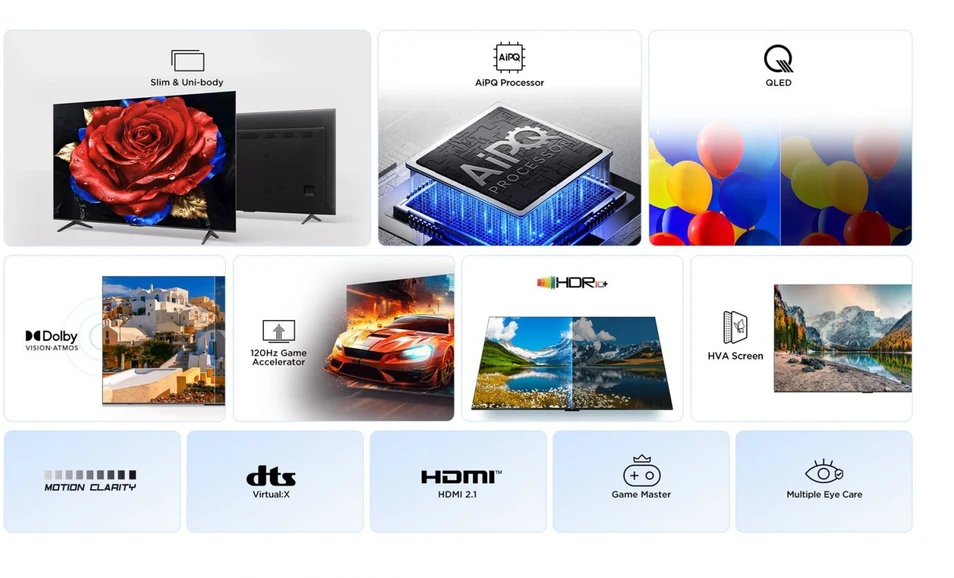 Televizorius TCL 65P7K QLED