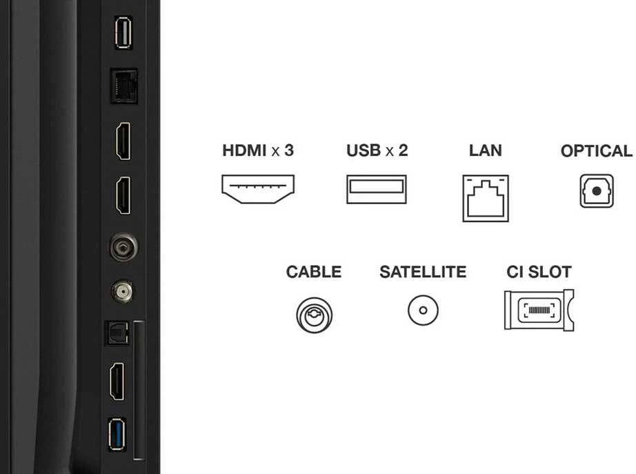 Televizorius TCL LED 4K TV | 75V6C | 75 | Smart TV | Google TV | UHD | Juodas